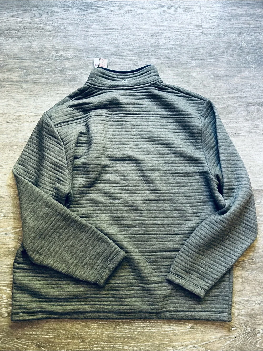 Vineyard Vines Quilted Snap Placket Pullover in Condor Gray Women’s Plus XXL New